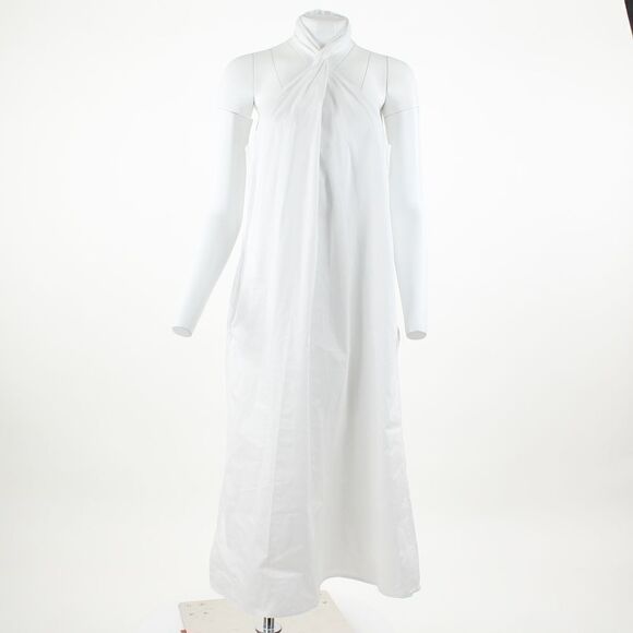 Anine Bing Womens Twist-Neck Midi Halter Dress - Picture 2 of 5